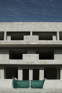 failing architecture - concrete building