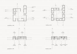 groundplan and section through the caravansary from re-beirut
